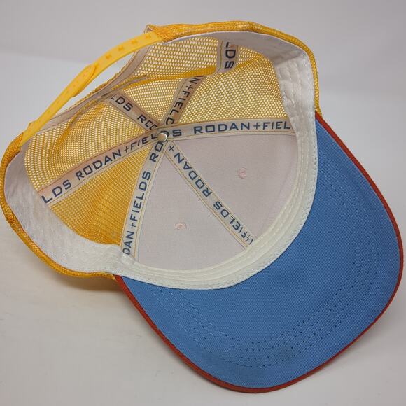 Rodan Fields Snapback Trucker Hat Multicolor One Size Adjustable Mesh Back - Picture 7 of 8